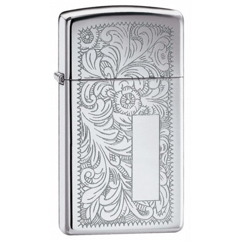 Zippo Venetian Slim Chrome Lighter