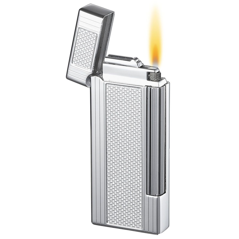 Caseti Ravensdale Flint Traditional Flame Lighter – White Carbon Fiber