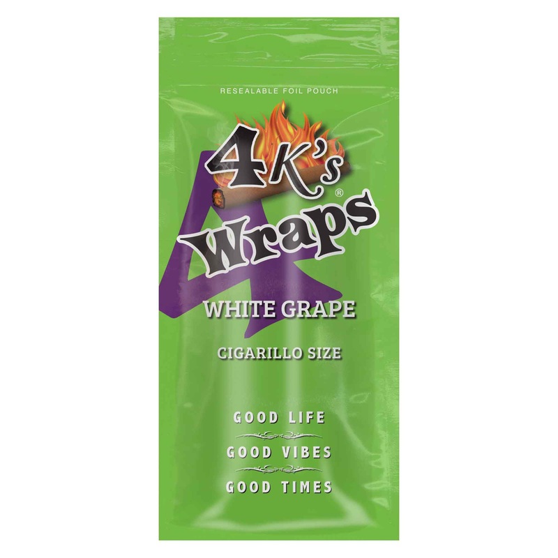 Good Times 4k’s Wraps White Grape White Grape 30 Packs of 4 (120ct)