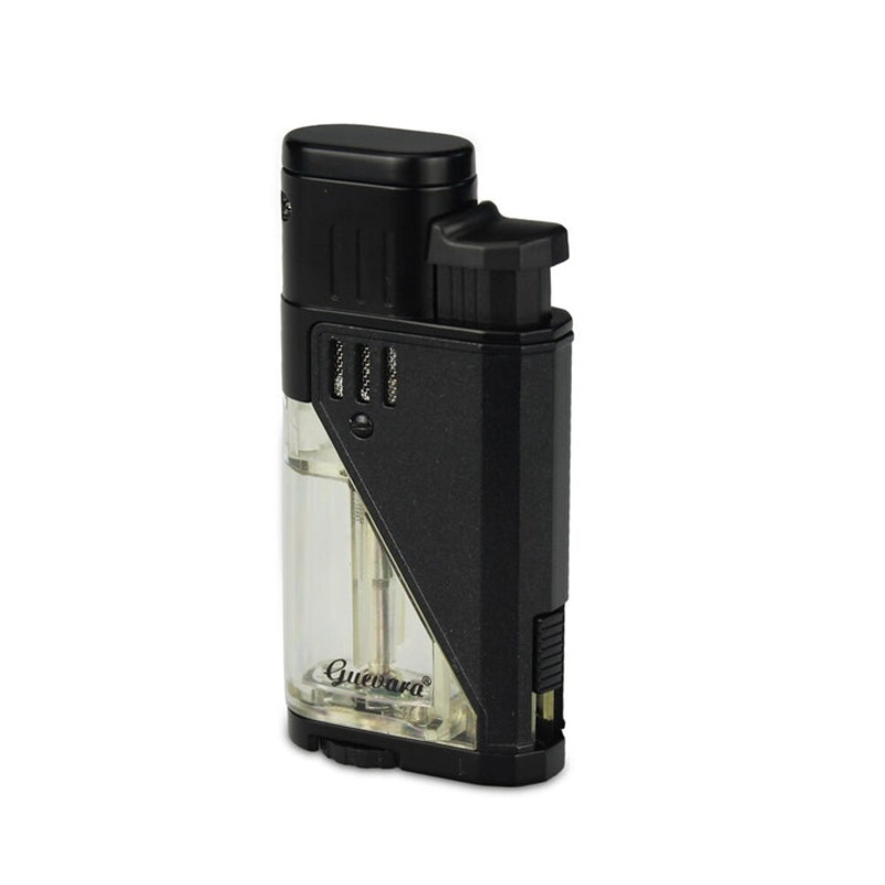GUEVARA TORCH LIGHTERS GAS POCKET WINDPROOF 2 JET CIGAR LIGHTER