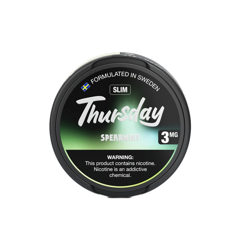 Thursday Nicotine Pouches Slim – Spearmint 3mg