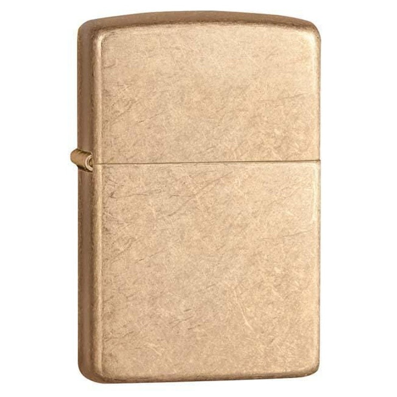 Zippo Lighter: Armour – Tumbled Brass 28496