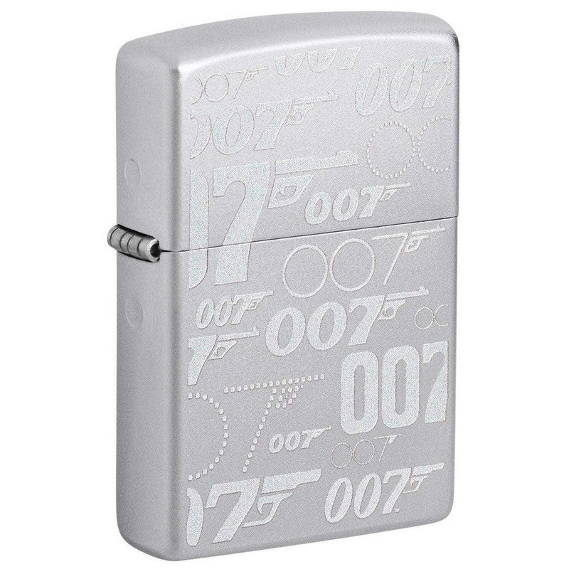 Zippo Lighter: James Bond 007 Guns – Satin Chrome 48735
