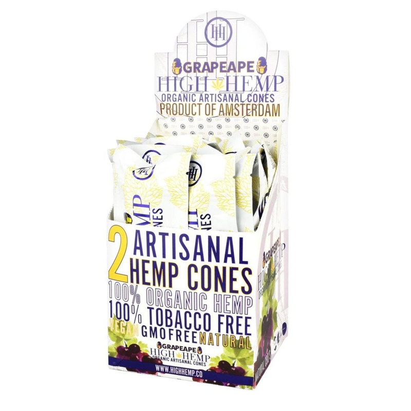 High Hemp Grape Ape Pre-rolled Cones Grape Ape 15 Packs of 2
