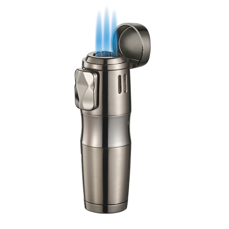 Visol Epic Triple Flame Gunmetal Cigar Lighter