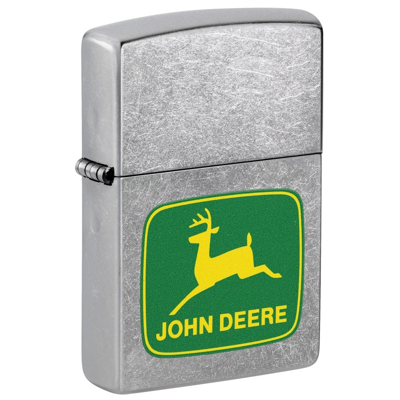 Zippo Lighter: John Deere Logo – Street Chrome 46764