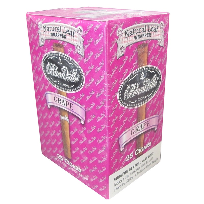 Bluntville Grape Double Wrapped Cigars Grape Box of 25
