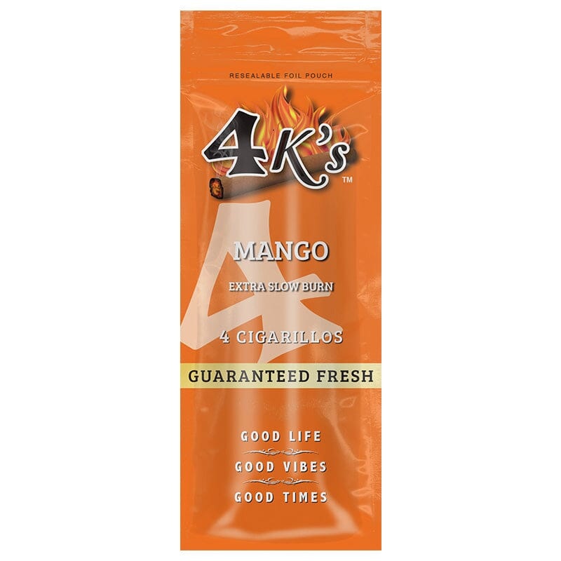 Good Times 4k’s Mango Cigarillos Mango 15 Packs of 4 (60ct)