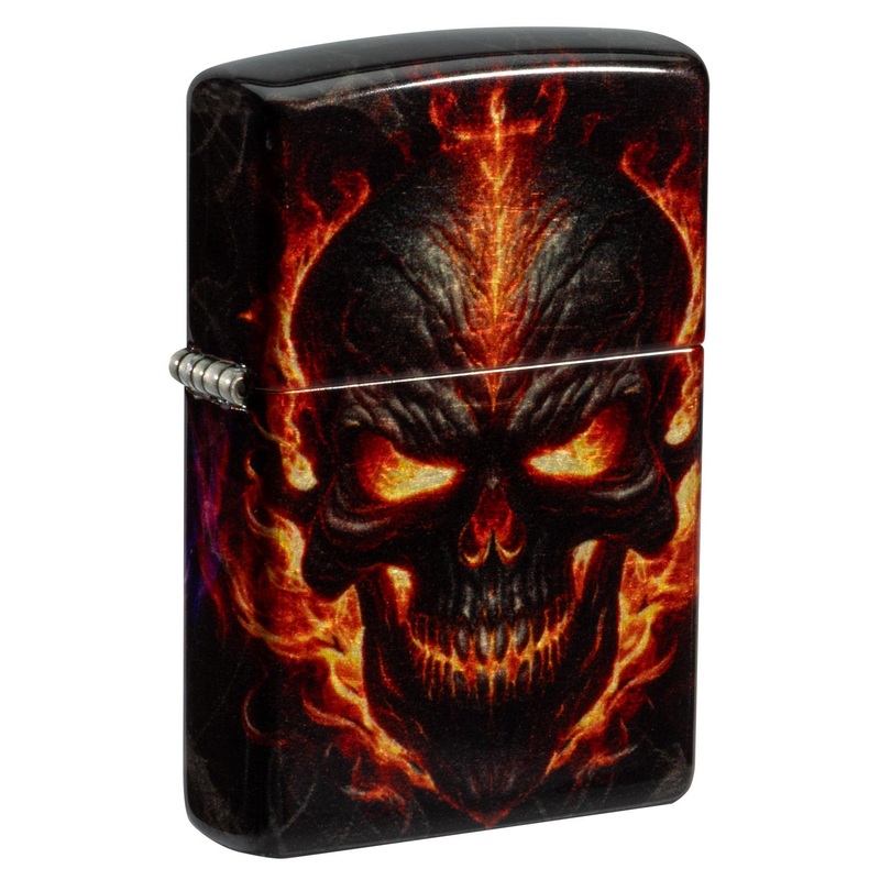 Zippo Lighter: Flaming Skull – 540 Fusion 81706
